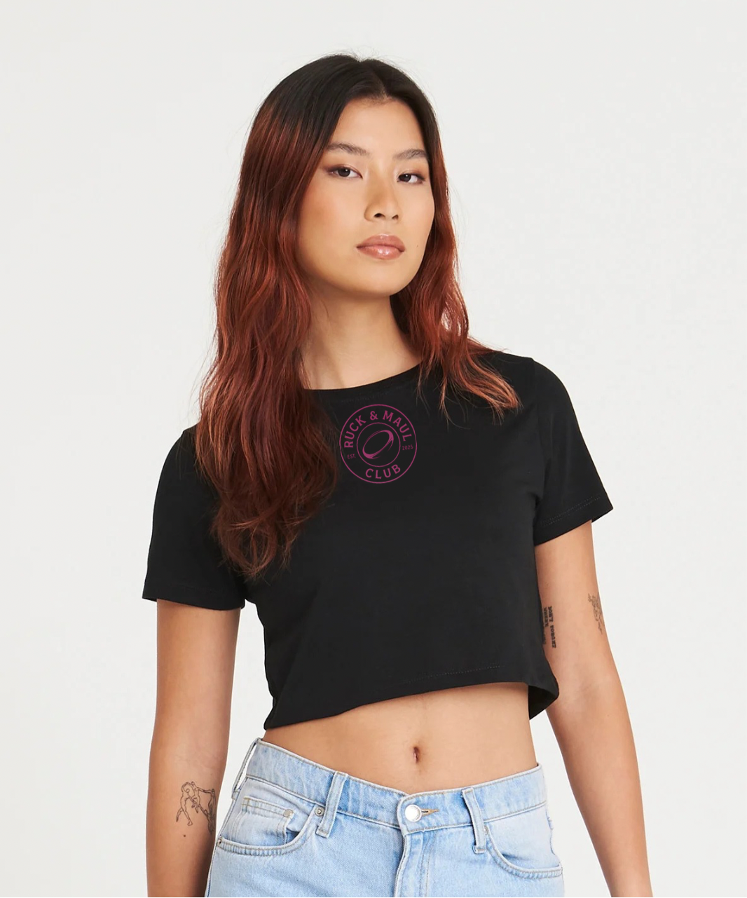 The Ruck & Maul Club Cropped fitted Tee
